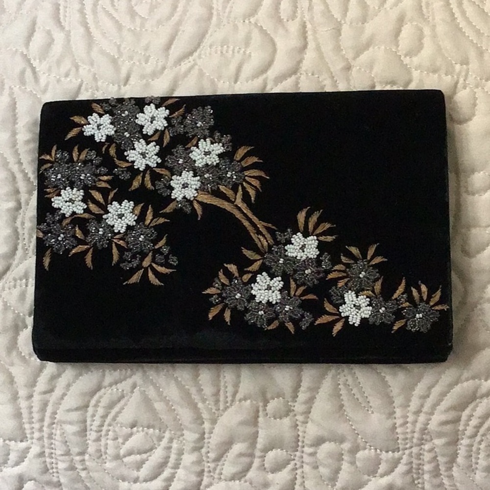 velvet clutch  NWOT